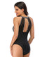SLIM® Mesh High Neck Tummy Control Swimsuit
