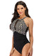 SLIM® Mesh High Neck Tummy Control Swimsuit