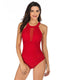 SLIM® Mesh High Neck Tummy Control Swimsuit