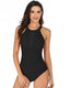 SLIM® Mesh High Neck Tummy Control Swimsuit