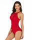 SLIM® Mesh High Neck Tummy Control Swimsuit