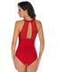 SLIM® Mesh High Neck Tummy Control Swimsuit