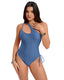 SLIM® One-Shoulder Ruched Swimsuit