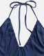 SLIM® Plunge Halter Pleated Jumpsuit