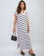 SLIM® Ribbed Knit Collared Midi Dress