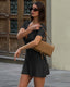 SLIM® Ribbed Knit V-Neck Button Dress