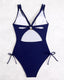 SLIM® Ruched Back-Ring One-Piece Swimsuit