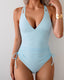 SLIM® Ruched Back-Ring One-Piece Swimsuit