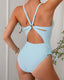 SLIM® Ruched Back-Ring One-Piece Swimsuit