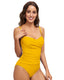 SLIM® Ruched Tummy Control Swimsuit