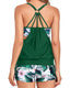 SLIM® Secure-Strap Tankini Two Piece Swimsuit