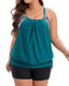 SLIM® Secure-Strap Tankini Two Piece Swimsuit