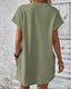 SLIM® Solid Color Pocket Waist Dress