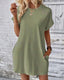 SLIM® Solid Color Pocket Waist Dress