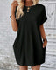 SLIM® Solid Color Pocket Waist Dress