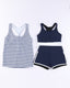 SLIM® Sporty Chic 3-Piece Tankini Swim Set