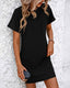 SLIM® Striped Ribbed Mini T-Shirt Dress