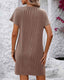SLIM® Striped Ribbed Mini T-Shirt Dress