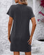 SLIM® Striped Ribbed Mini T-Shirt Dress