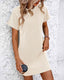 SLIM® Striped Ribbed Mini T-Shirt Dress