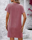 SLIM® Striped Ribbed Mini T-Shirt Dress