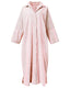 SLIM® Striped Cotton Long Sleeve Maxi Shirt Dress