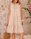 SLIM® Summer Halter Tiered Swing Dress