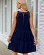 SLIM® Summer Halter Tiered Swing Dress