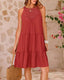SLIM® Summer Halter Tiered Swing Dress