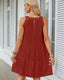 SLIM® Summer Halter Tiered Swing Dress