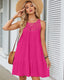 SLIM® Summer Halter Tiered Swing Dress