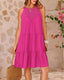 SLIM® Summer Halter Tiered Swing Dress