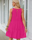 SLIM® Summer Halter Tiered Swing Dress