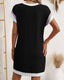 SLIM® Textured Short Sleeve Midi Dress