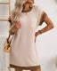 SLIM® Textured Short Sleeve Midi Dress