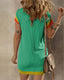 SLIM® Textured Short Sleeve Midi Dress