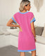 SLIM® Textured Short Sleeve Midi Dress