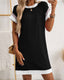 SLIM® Textured Short Sleeve Midi Dress