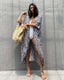 SLIM® Tie-Dye Open Front Kimono Cover Up
