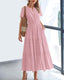 SLIM® Tiered V-Neck Maxi Dress