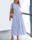 SLIM® Tiered V-Neck Maxi Dress