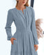 SLIM® V-Neck Tiered Maxi Dress