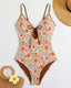SLIM® Scalloped Edge Cutout Swimsuit