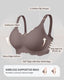 Scalloped Wireless Push Up Bra Buttery Soft