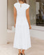 SLIM® Smocked Flutter Sleeve Tiered Midi Dress