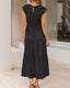 SLIM® Smocked Flutter Sleeve Tiered Midi Dress