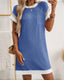 SLIM® Textured Short Sleeve Midi Dress