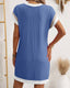SLIM® Textured Short Sleeve Midi Dress