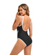 SLIM® Elegant V-Neck Cross-Back One-Piece Swimsuit
