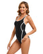 SLIM® Elegant V-Neck Cross-Back One-Piece Swimsuit